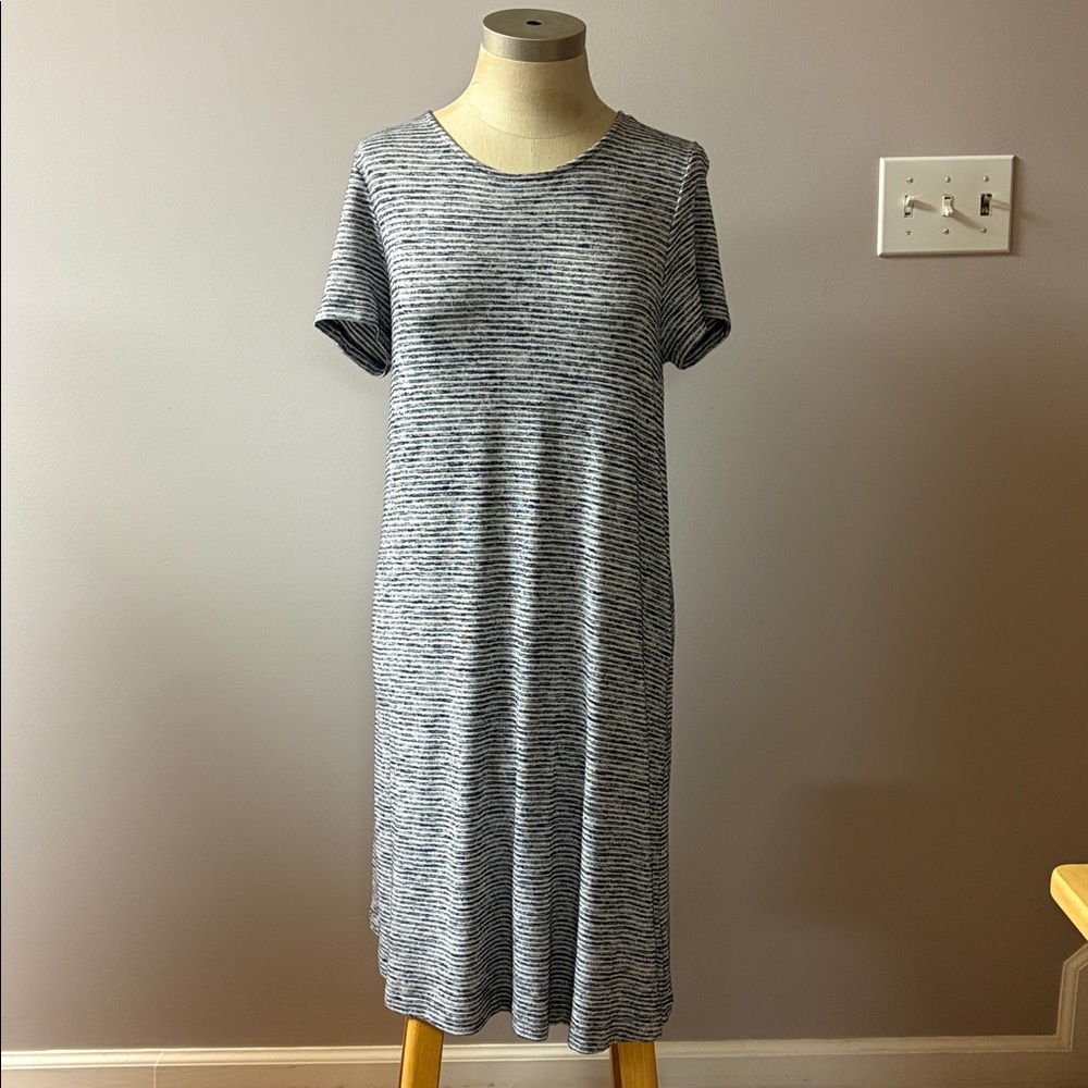 Women’s Gap Striped Gray knit T-Shirt Dress